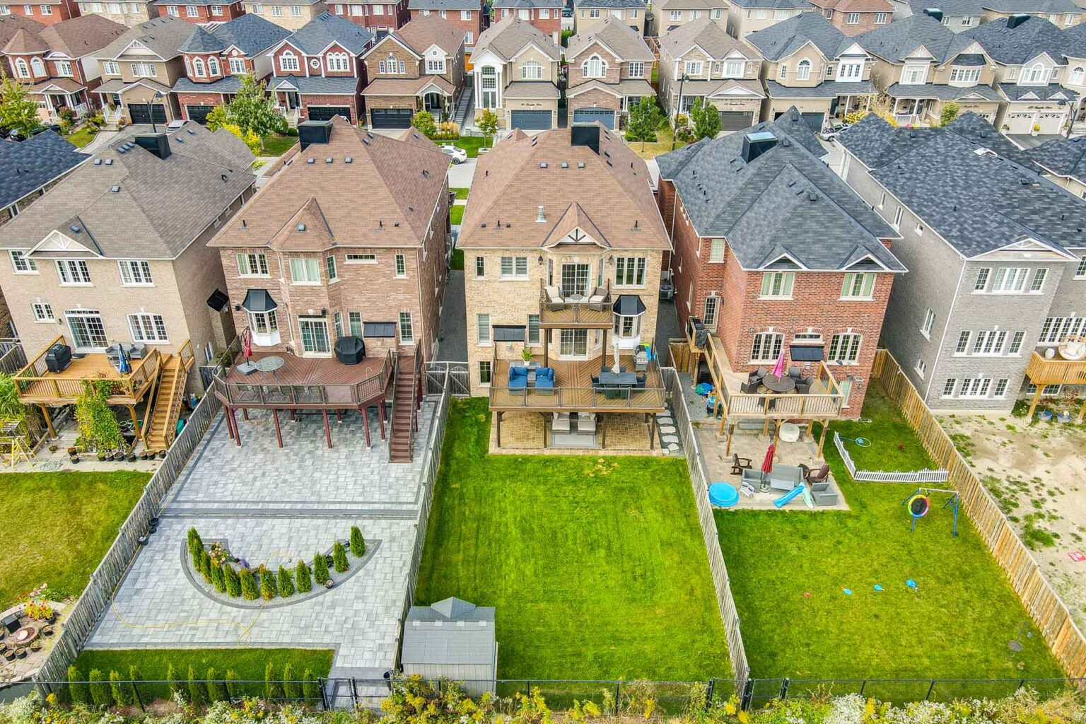 real estate photography backyard aerial photo