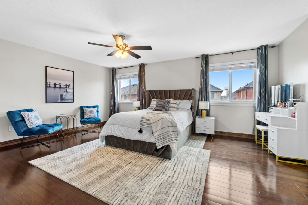 real estate photography massive master bedroom